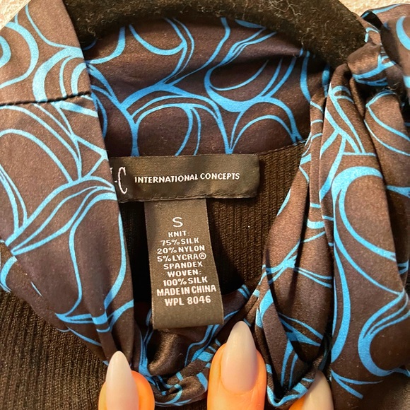 INC black knit  hater style top - Picture 7 of 7